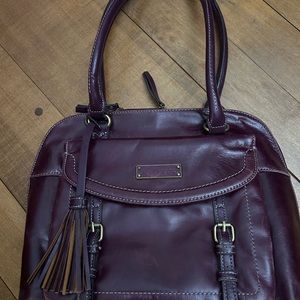 Tignanello handbag, burgundy